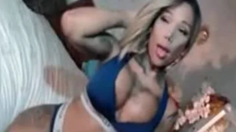 Große Mangosen Großer Penis Ebenholz Transgirl Cam