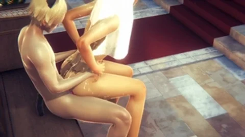 Yaoi Femboy – Denki nackter Hochzeitsanzug Dreier verschlingt und Anal in der Kirche