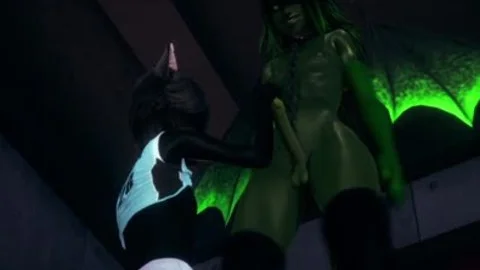 Furry Yaoi 3D – dunkle Katze bläst Drachen einen