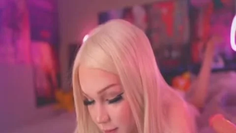 böser Blondine Teen Arsch Dildo