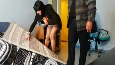 Mit einem Teppichhändler