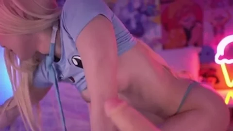 Blonde Wimpern 19 Arsch groß O
