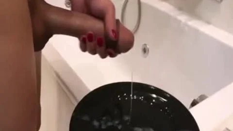 Sie Junge riesiger Penis und Sperma